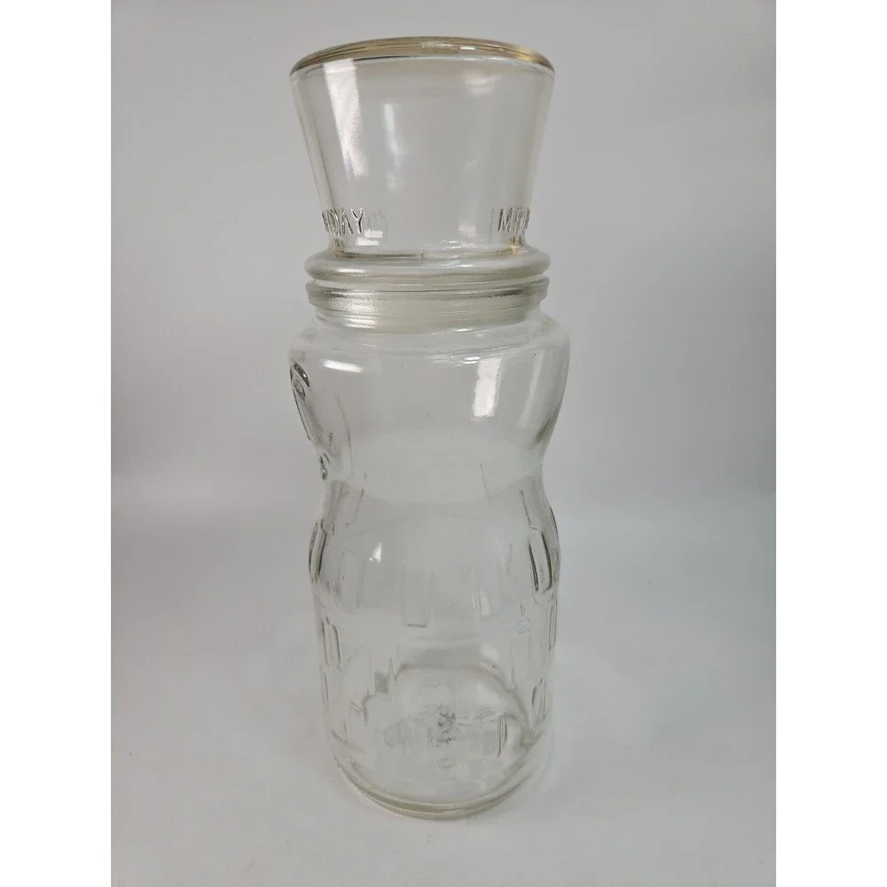 Planters Peanuts Mr. Peanut 75th Birthday Promotional 1991 Vintage Glass Jar